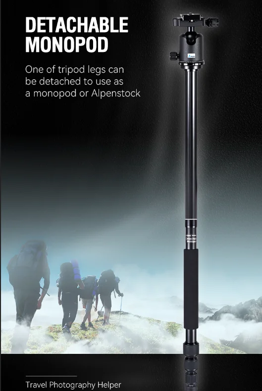 YuSen meinuo Quality Camera Mount Lightweight Universal Camera Gimbal Tripod Camera Photography professional tripod