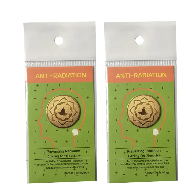 Avalokitesvara sitting on lotus shungite sticker 24k gold anti radiation sticker anti radiation chip