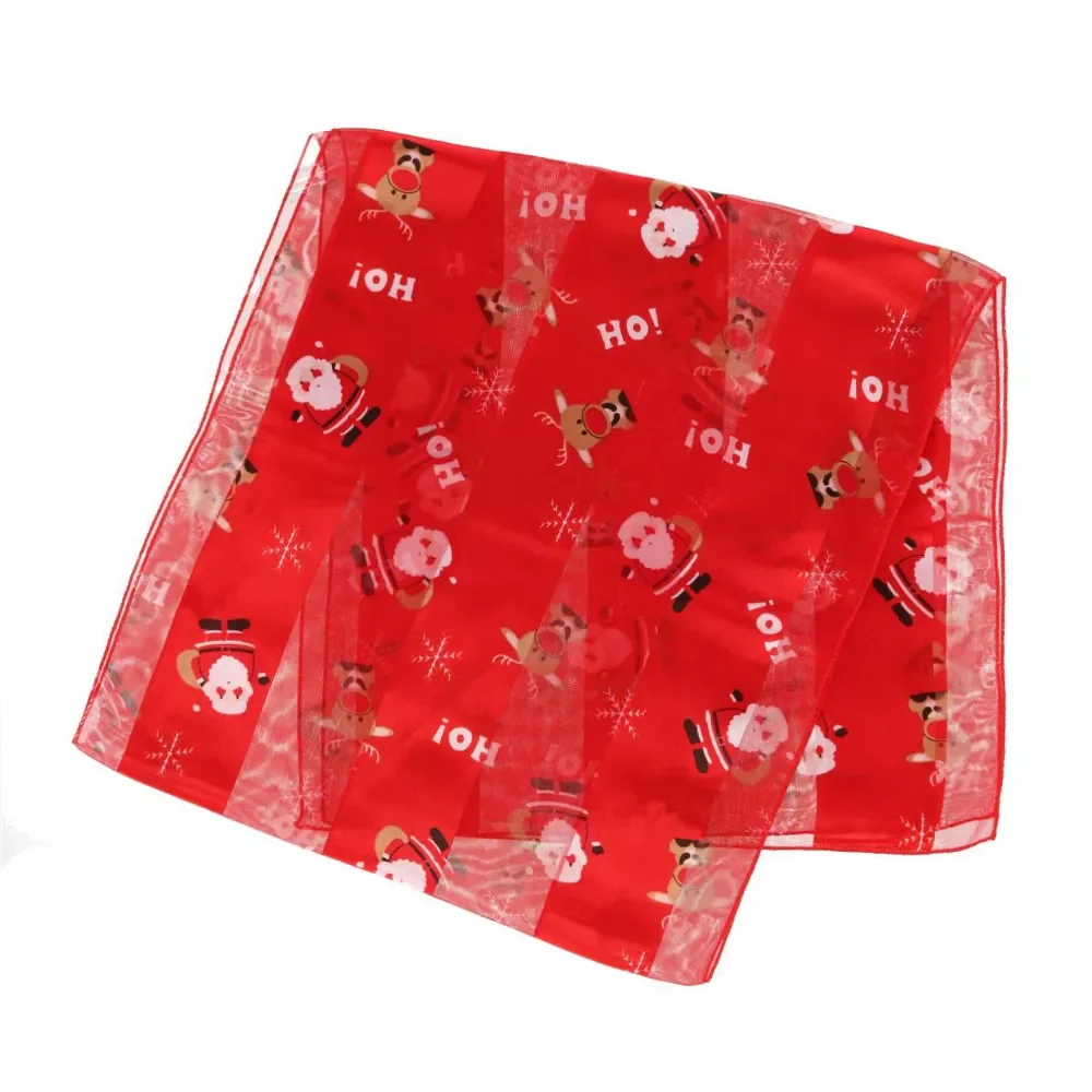 The Best And Cheapest Halloween Scarf Thin Shawl Silky Striped Satin Scarf For Party Accessories