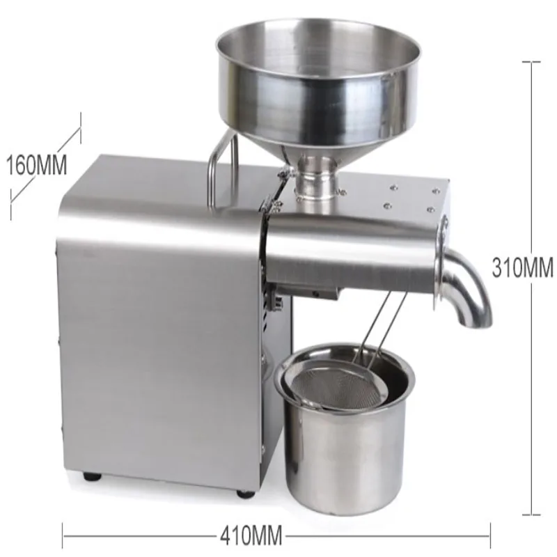 2019 new household cold  oil press commercial industrial  oil press stainless steel oil press wholesale export price