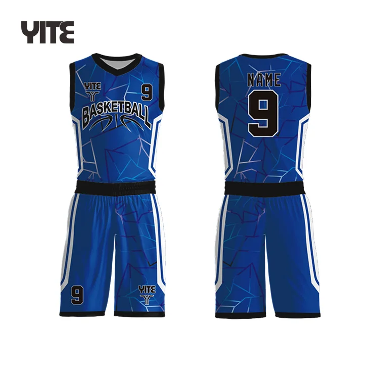 Quick dry 2 piece set men basketball uniform basketball uniform set for kids basketball shirt design