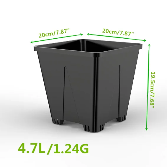 Fabrica de macetas cuadradas redonda plastico 25l 30 litros 40litros para arandanos