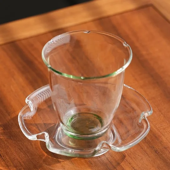 custom heat-resistant high-borosilicate single-wall teacup tea set home tea drinker glass teapot
