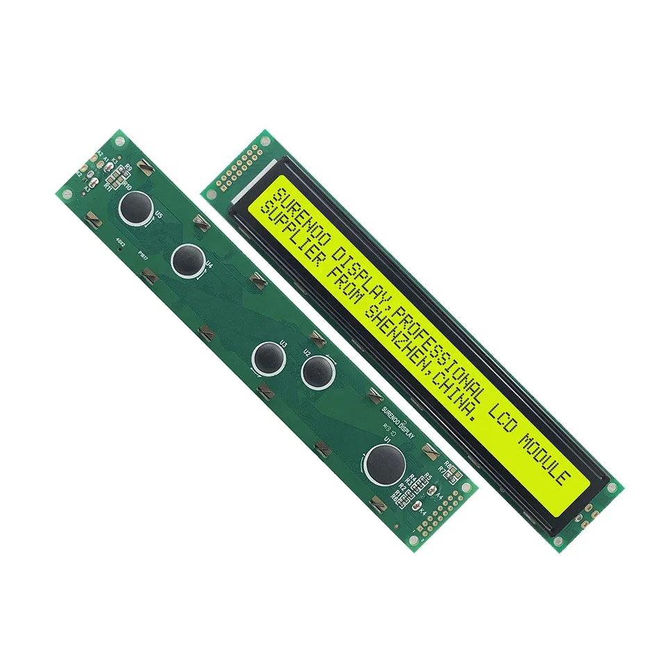 182.0*33.5MM 402 4002 40X2 STN Yellow Green Blue Negative Character LCD Module Display Screen Panel LCM with LED Backlight