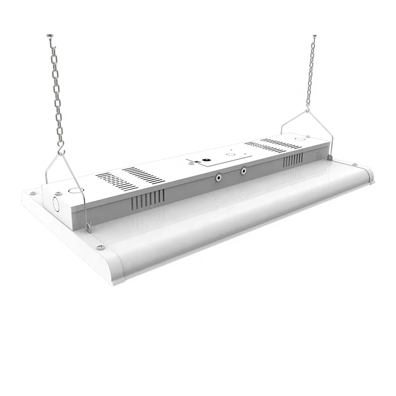 Высокий люмен датчик движения 1x4 100-277vac 100w 150w 165w Промышленные светодиодные линейные высокий свет залива для