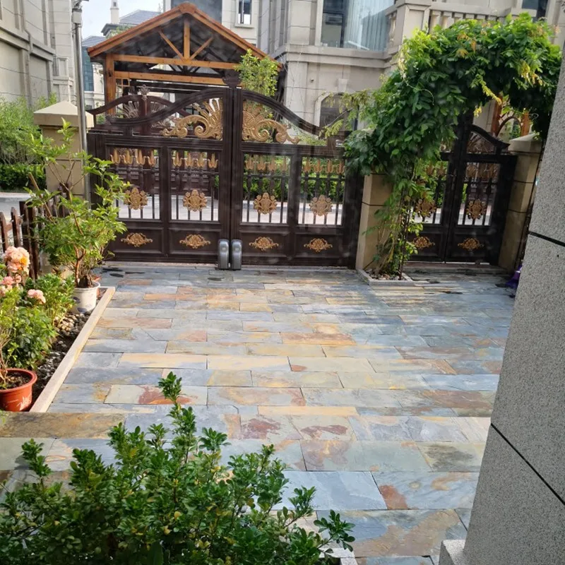 Rusty stone garden tile slate natural foroutdoor courtyard