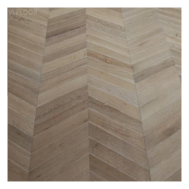 
European Oak Engineered Brushed Chevron Flooring 