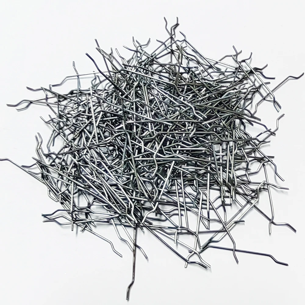 Construction Materials Concrete Glued Hooked End Steel Fiber Metal Steel Fiber for Industrial Floor