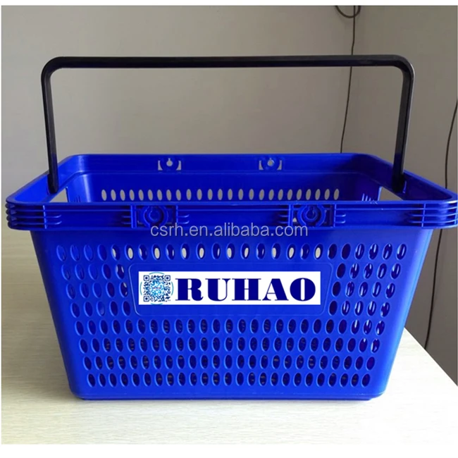 Supermarket Single Handle Plastic Basket