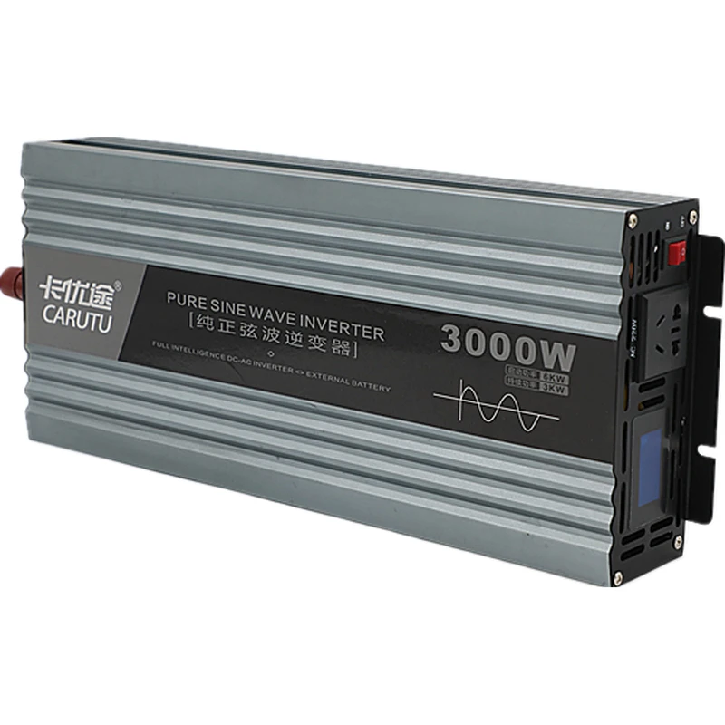 Hot sale solar 24v 48v 110v 120v high frequency pure true  sine wave inverter 3000w pure sine wave set with led display
