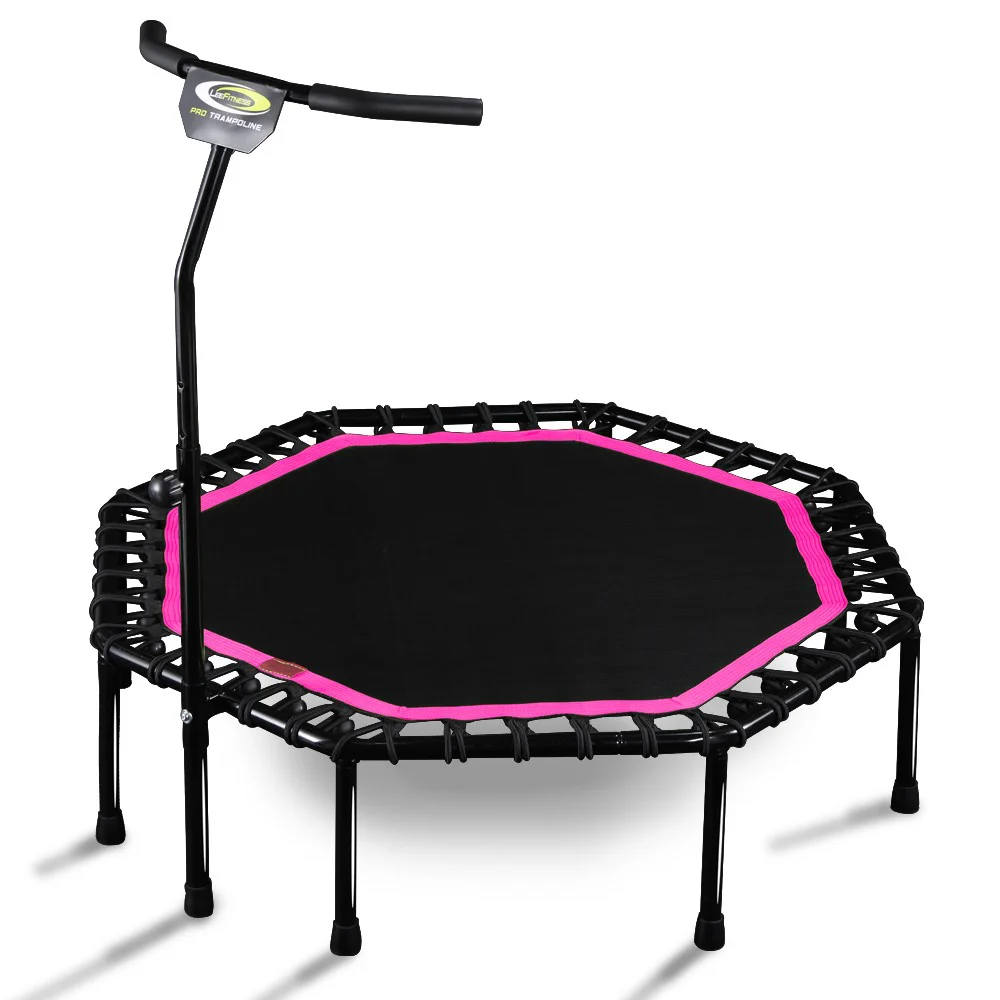 Zoshine Premium Mini Trampoline Indoor Foldable Small Trampoline  Bungee Jumping Kids Adults Trampoline with Handle