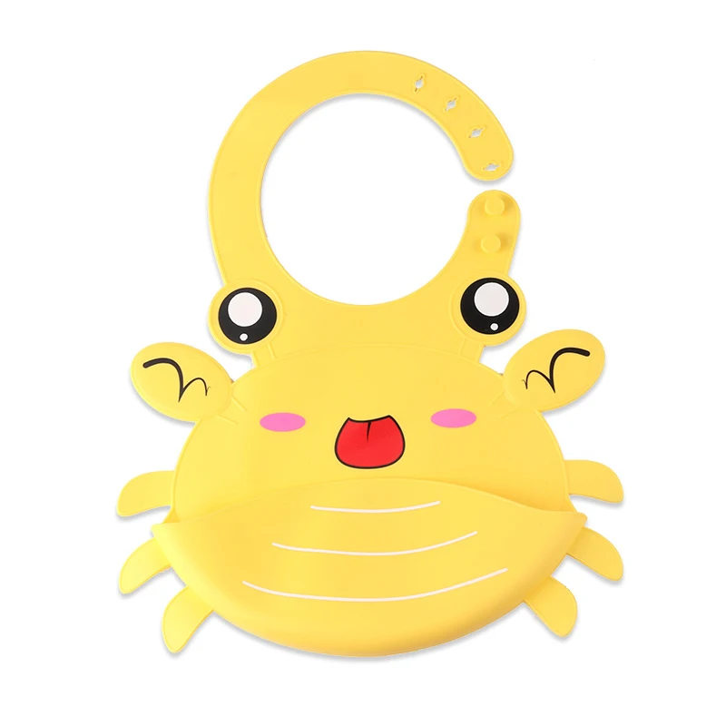 Bpa Free Baby Bib Waterproof Silicone Feeding Supplies Baby Silicone Bib Wholesale Soft Easily Clean Waterproof Opp Bag Unisex