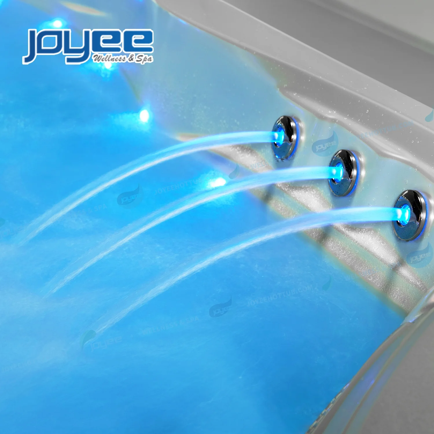 JOYEE CE Approval Three Persons Outdoor Sexy Whirlpool Hot Tub Portable Home Spa For Adults Endless Pools