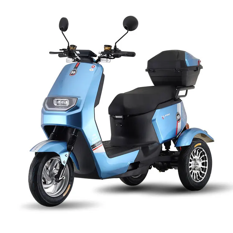 3 Wheel Electric Scooter Small Packing Lithium Battery Long Range City Electric Bike Ebike Bicycles With Basket