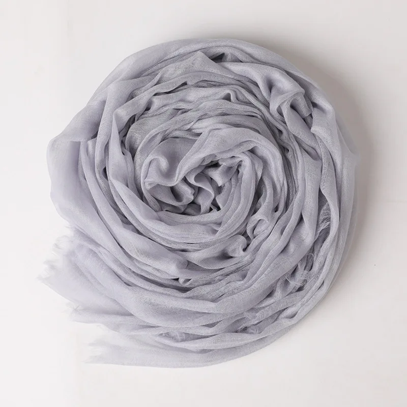Factory stock thin ring cashmere scarves lady cashmere solid color  travel shawl sunscreen scarves