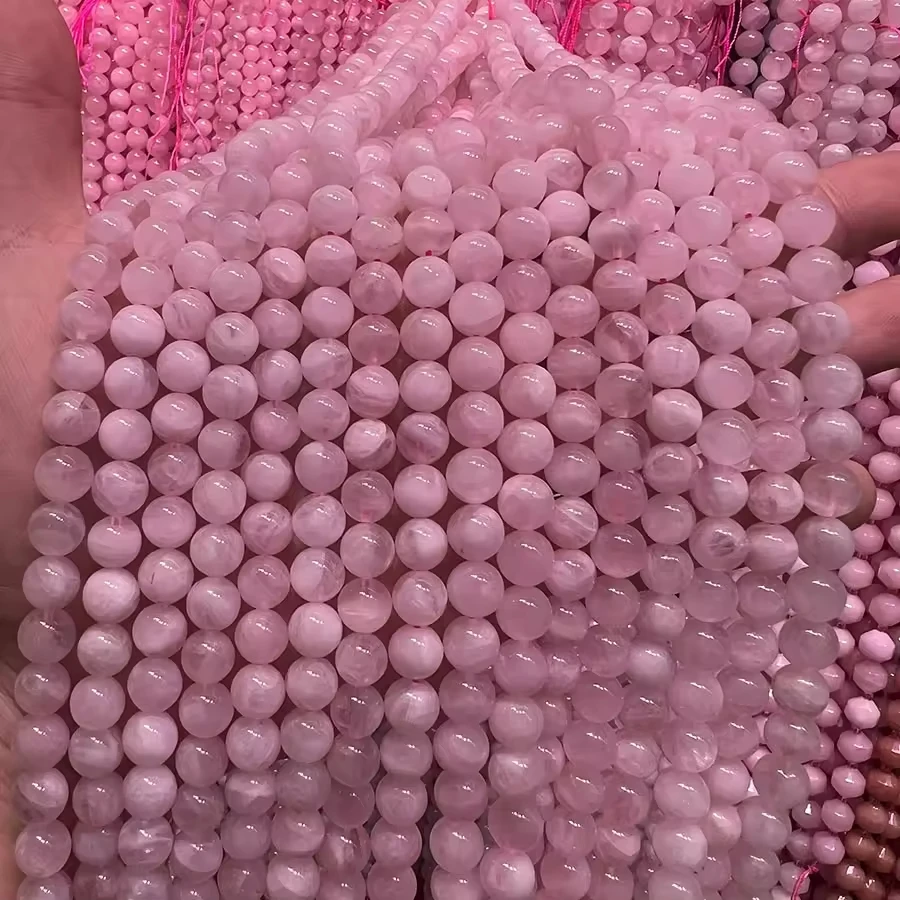 4-10mm Natural Stone Crystal Beads DIY Bracelet Making Tiger Eye Rose Quartz Lapis Lazuli Citrine-Jewelry Findings Components