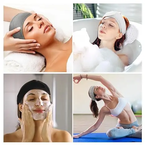 2024 New Design Hair Accessories Magic Tape Makeup Hair Band for Women Custom Logo Skincare Spa Headband for Washing Face