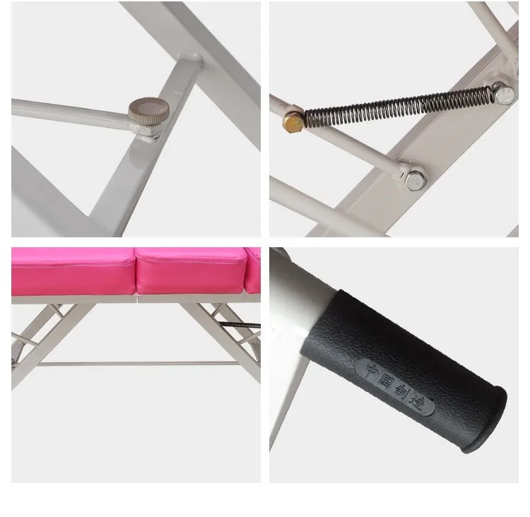 Trade Assurance 3 section foldable spa salon bed easy to carry lash table durable massage bed