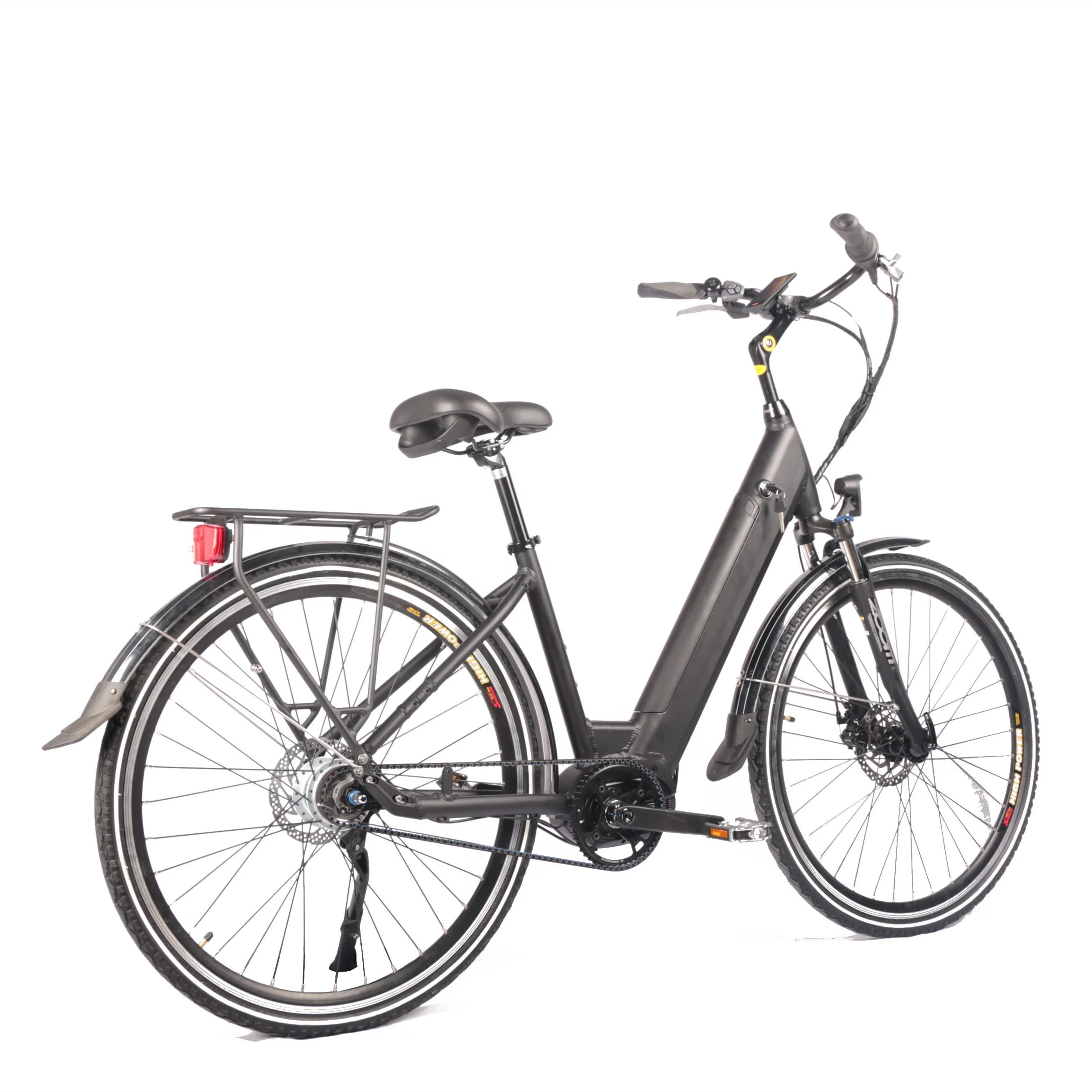 High Quality 48V 350W Bafang M420 Mid Drive Electric City Bikes 8 Speed Shimano Nexus Hub LCD Gates Belt Drive Torque Sensor