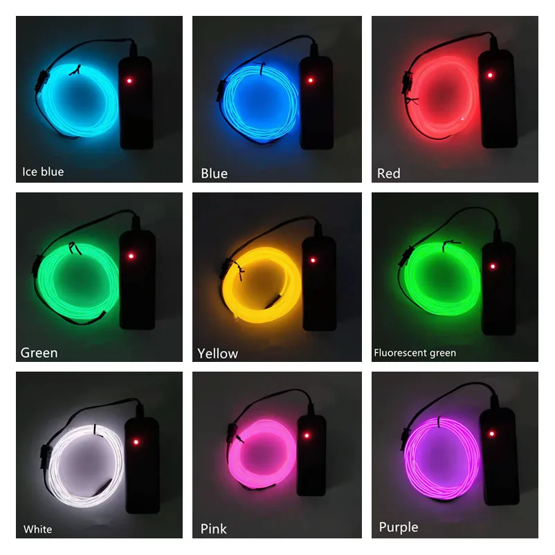 Wire Led String Lights Neon Lamp Flexible DIY for Bar Home Room Christmas Wedding Party Decor Waterproof Outdoor Navidad Noel