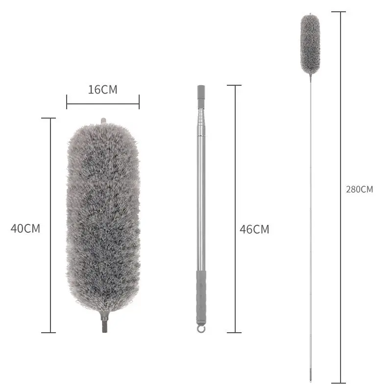 magic bendable microfiber hand cleaning car duster suits cobweb extendable duster set cleaning tools telescope duster
