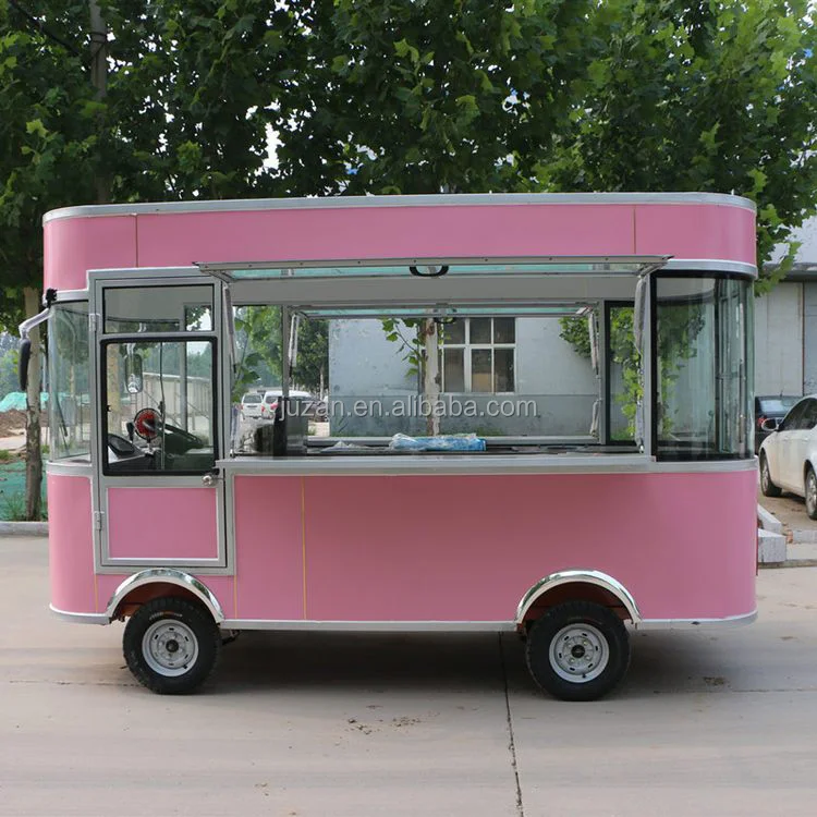 foot truck snack food street food cart freezer moped food cart