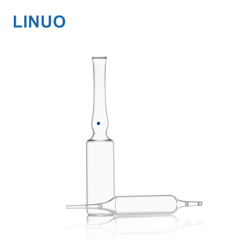 Iso Standard Wholesale Clear or Amber Borosilicate Glass Ampoule Bottles