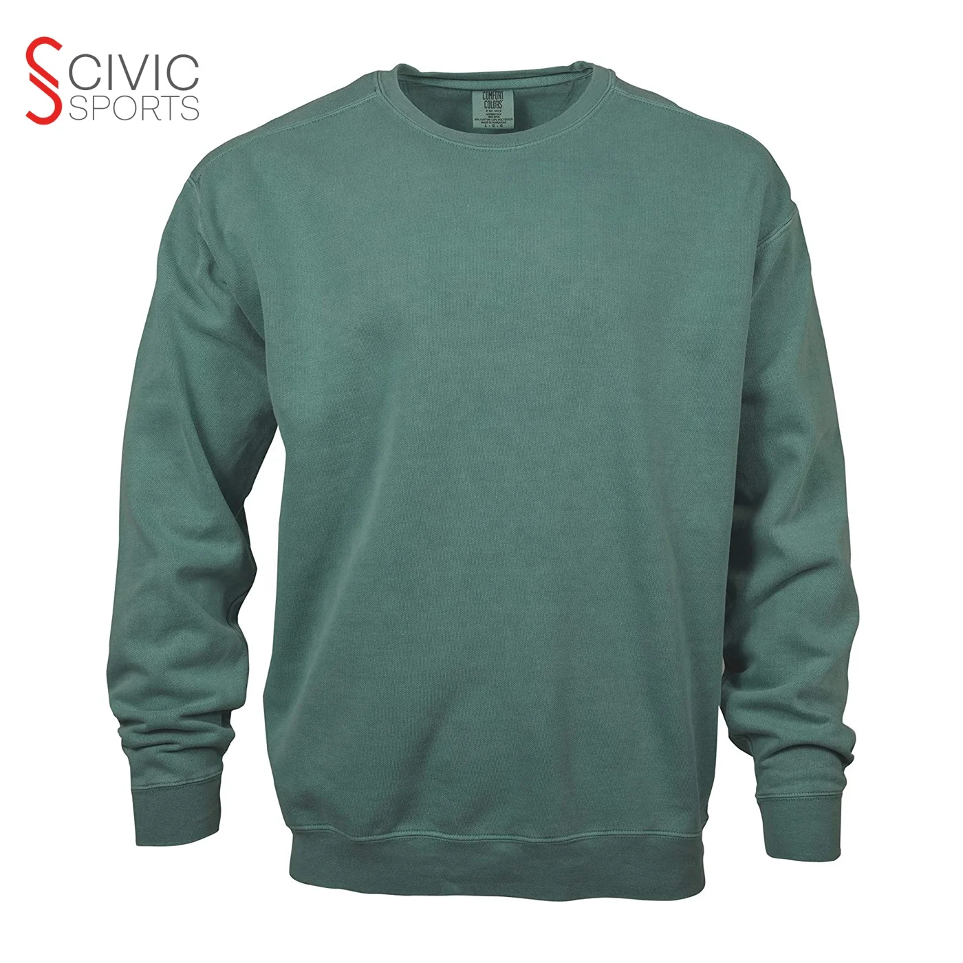 Custom high quality oversized embroidered logo hoodies & sweatshirts unisex blank plain cotton crewneck sweatshirt for man