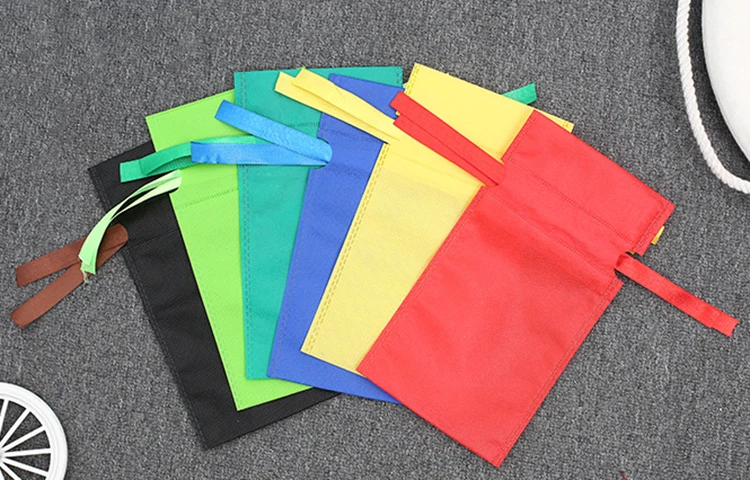 Wholesale High Quality Non Woven Fabric Mini Drawstring Bag Small Pouch