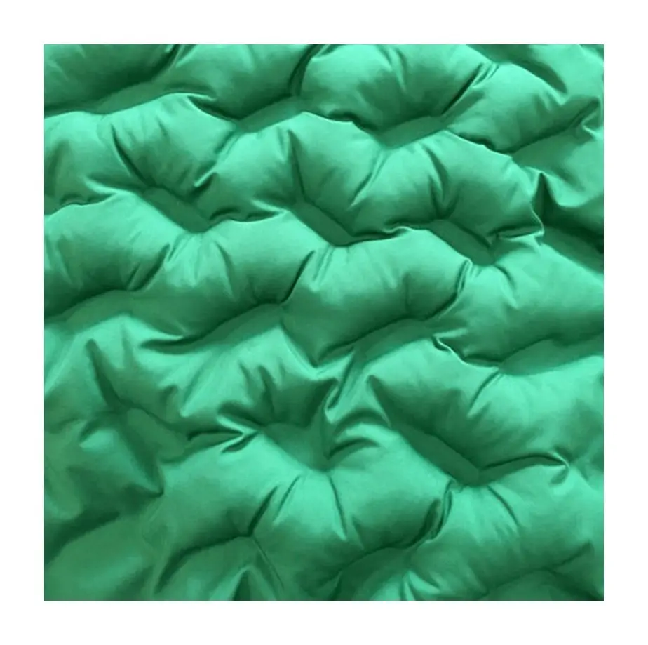 Seamless Emboss Channel Fabric 100% Nylon 20D Tissue Taffeta Double Layer Fabrics For Winter Down Jacket