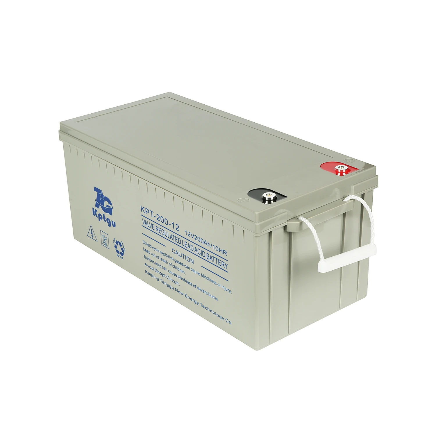 VRLA Sealed 12V 200Ah Deep-Cycle Lead Acid AGM Battery