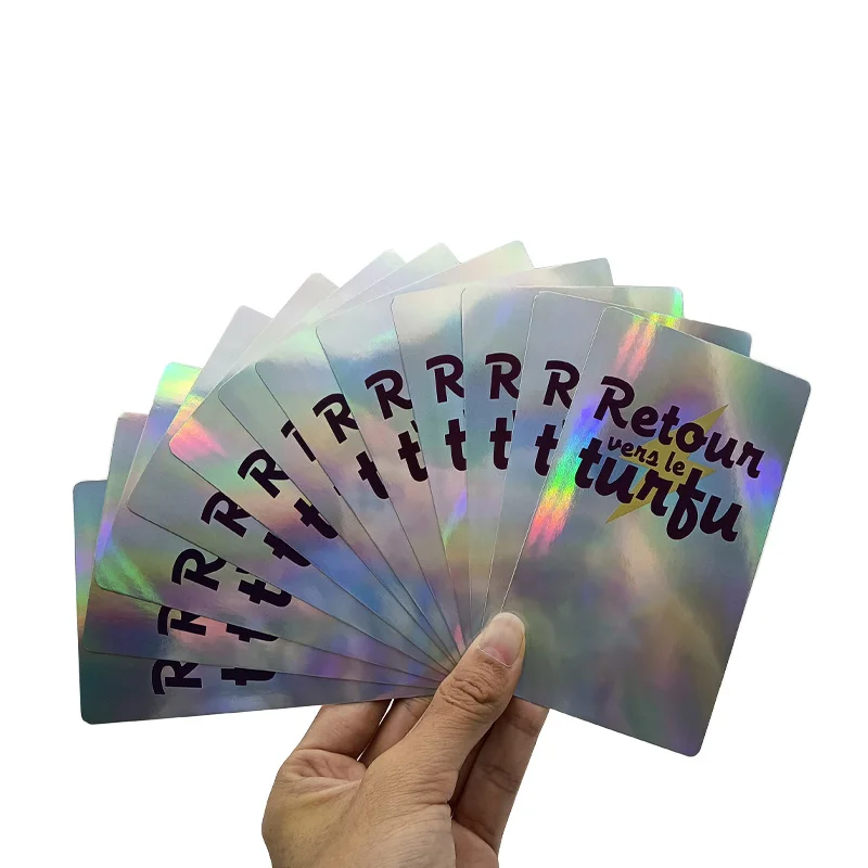 Bayaya Waterproof Shine Holo Card Kids Vocational Role Learning Flash Card