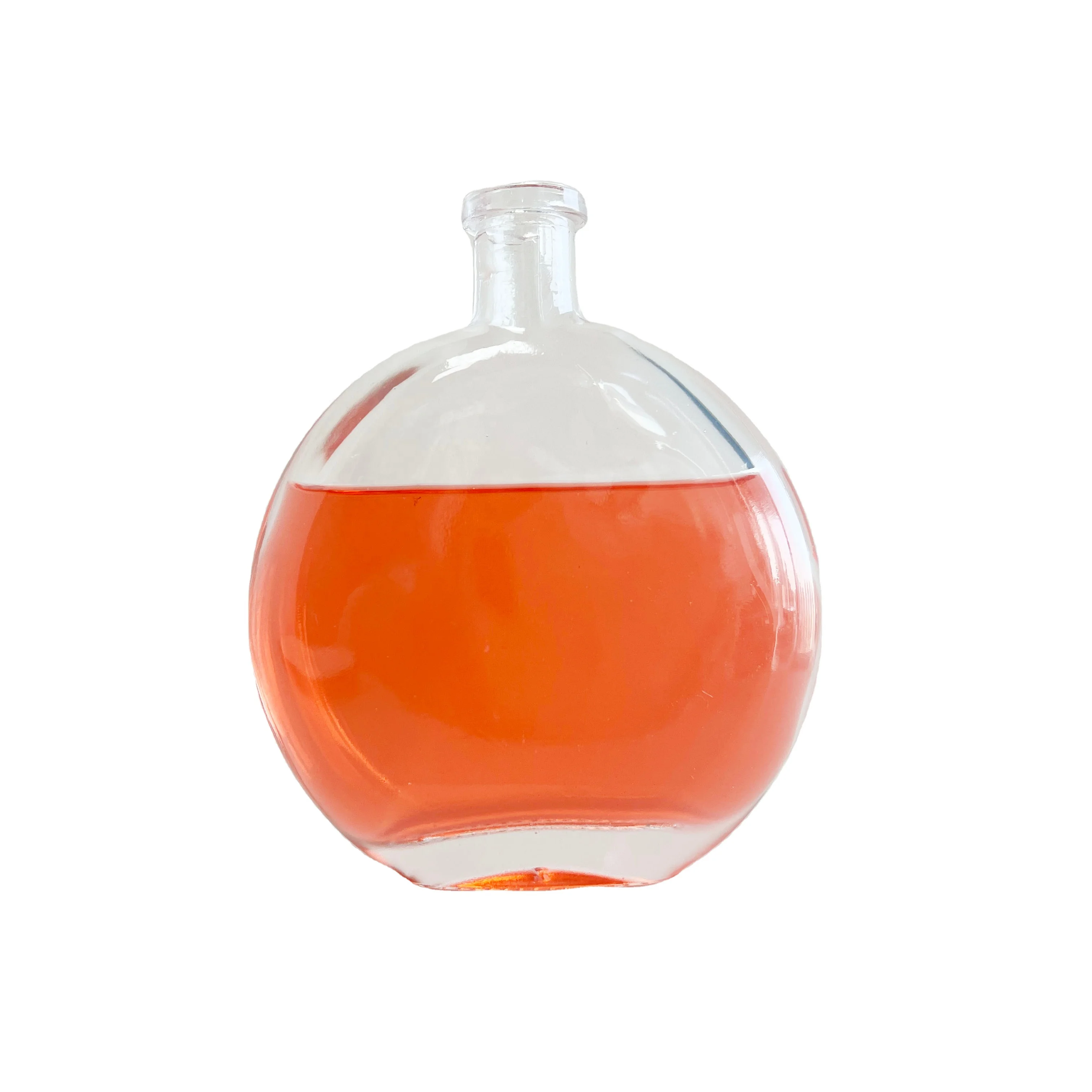200ml High Flint Whisky Brandy XO Spirit Glass Liquor Bottle Alcoholic Beverage Round Tequila Glass Wine Bottle