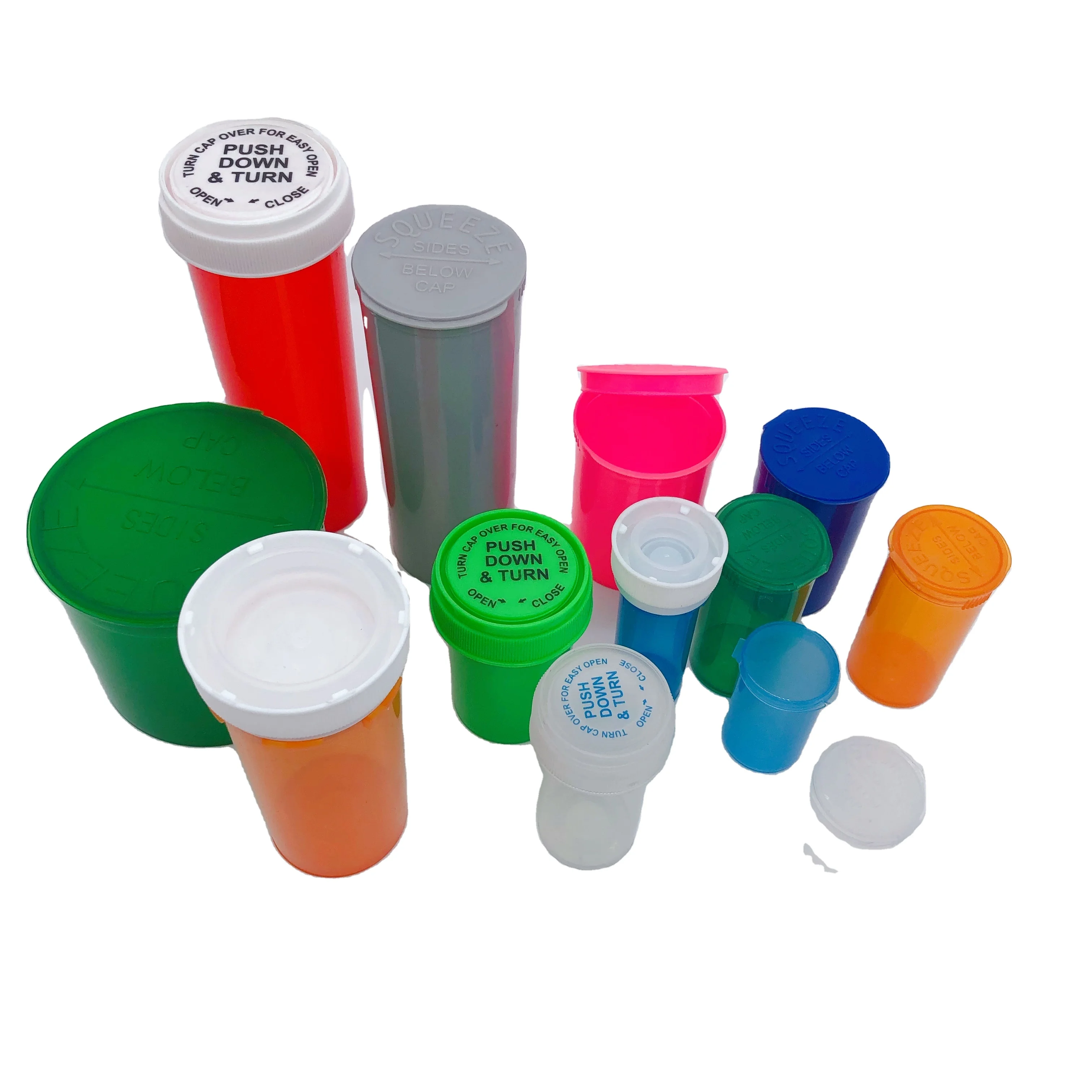 60 dram plastic bottle  Push Down Turn tube