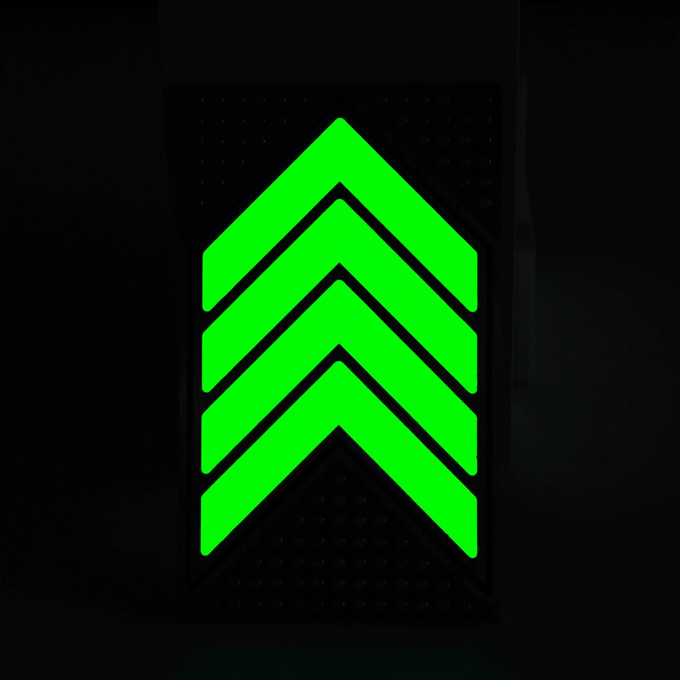 Glow in the dark floor arrow marker/Luminescent floor arrow marker stainless steel/Photoluminescent stainless steel signs