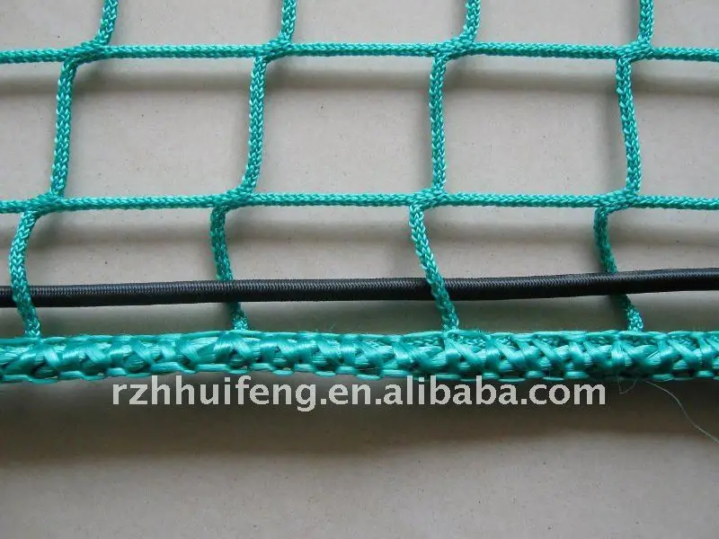 Redes de carga Plastic Net  PP rope mesh  trailer cargo net with hooks