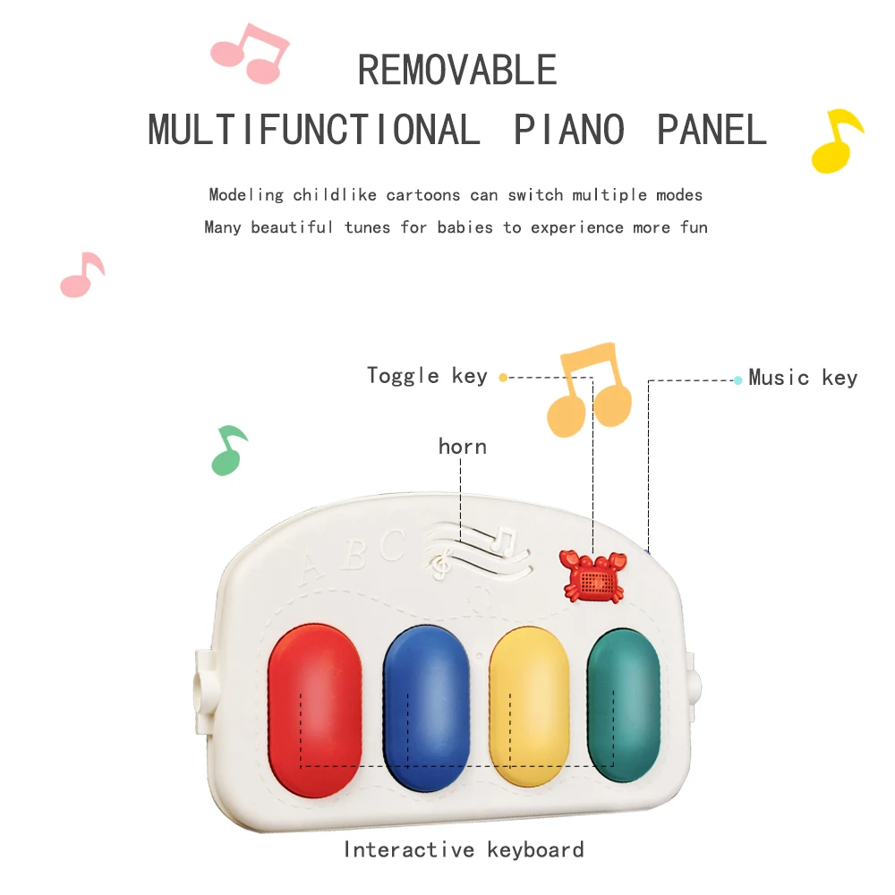 High Quality Soft Baby Activity Play Gym Mat Foldable Baby Crawling Play Mat Piano