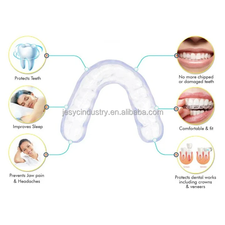 8 Pack Dental Night Guard for Teeth Grinding Anti Teeth Grinding Mouth Guards Sleep Aid Teeth Braces Anti Snoring Mouth Piece