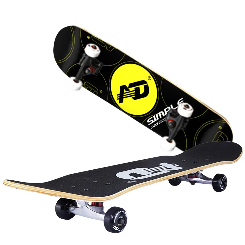 Hot sale 31 inch 4 PU wheels long skateboard with high quality truck skateboard for outdoor sports