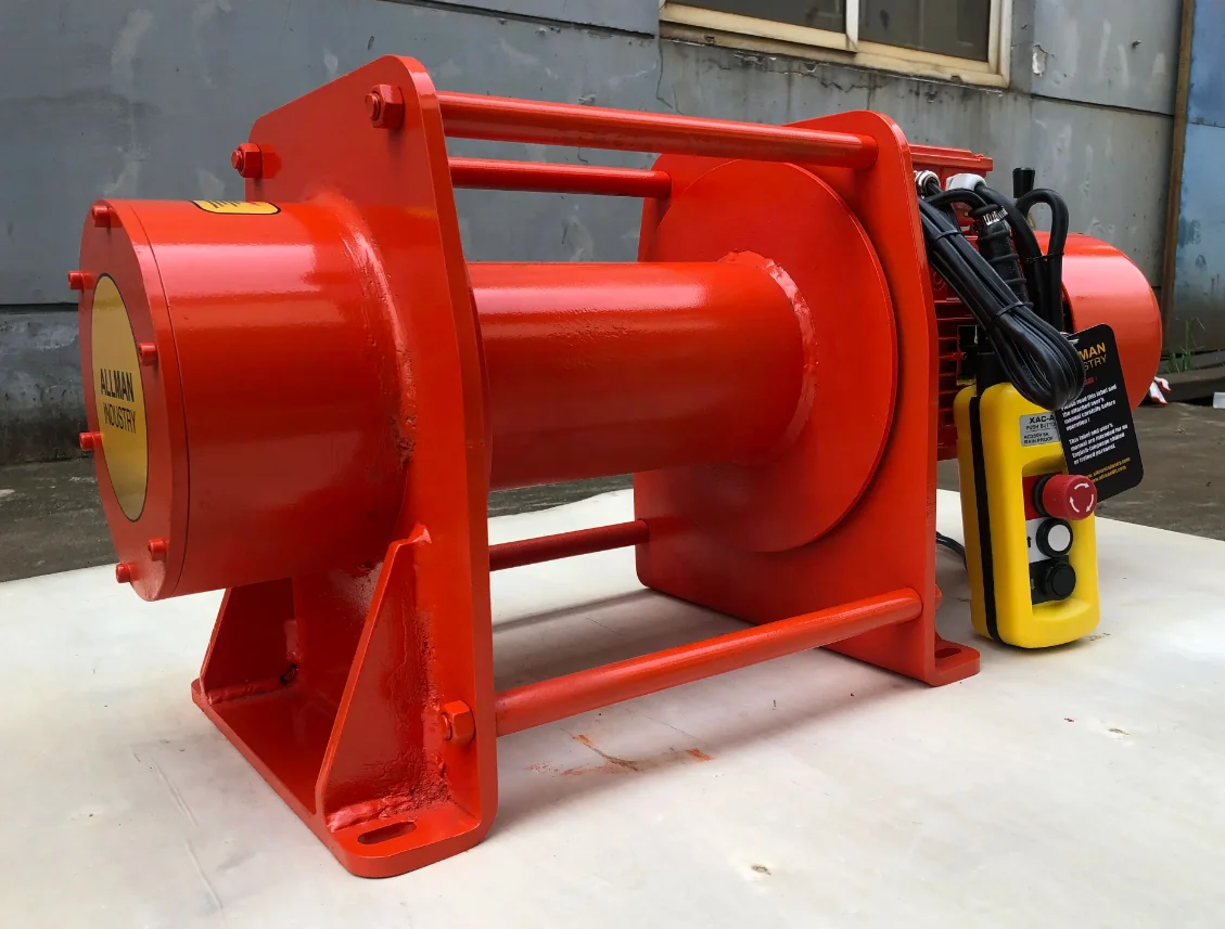 New Design 2 ton 220V 3phase Heavy Duty Wire Rope Electric Winch