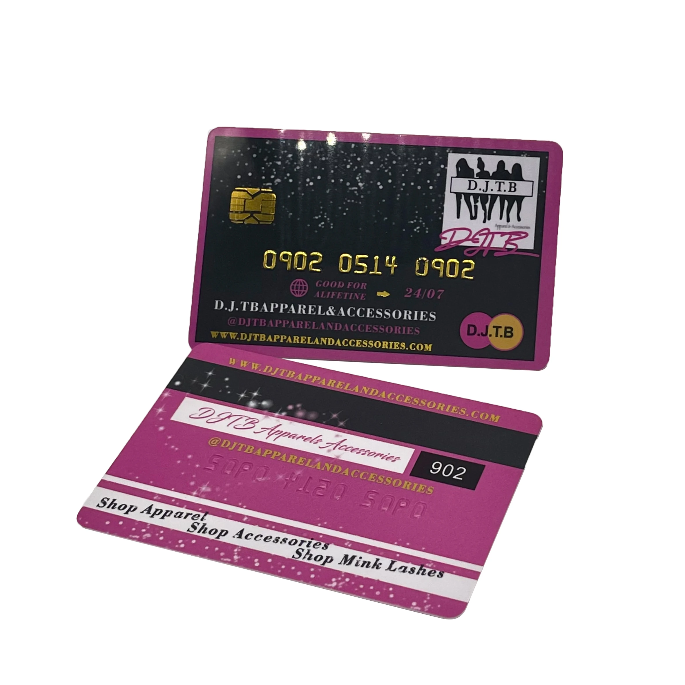 2024 Custom Credit Card Style PVC Name Card Business Card Printing with Embossed Number