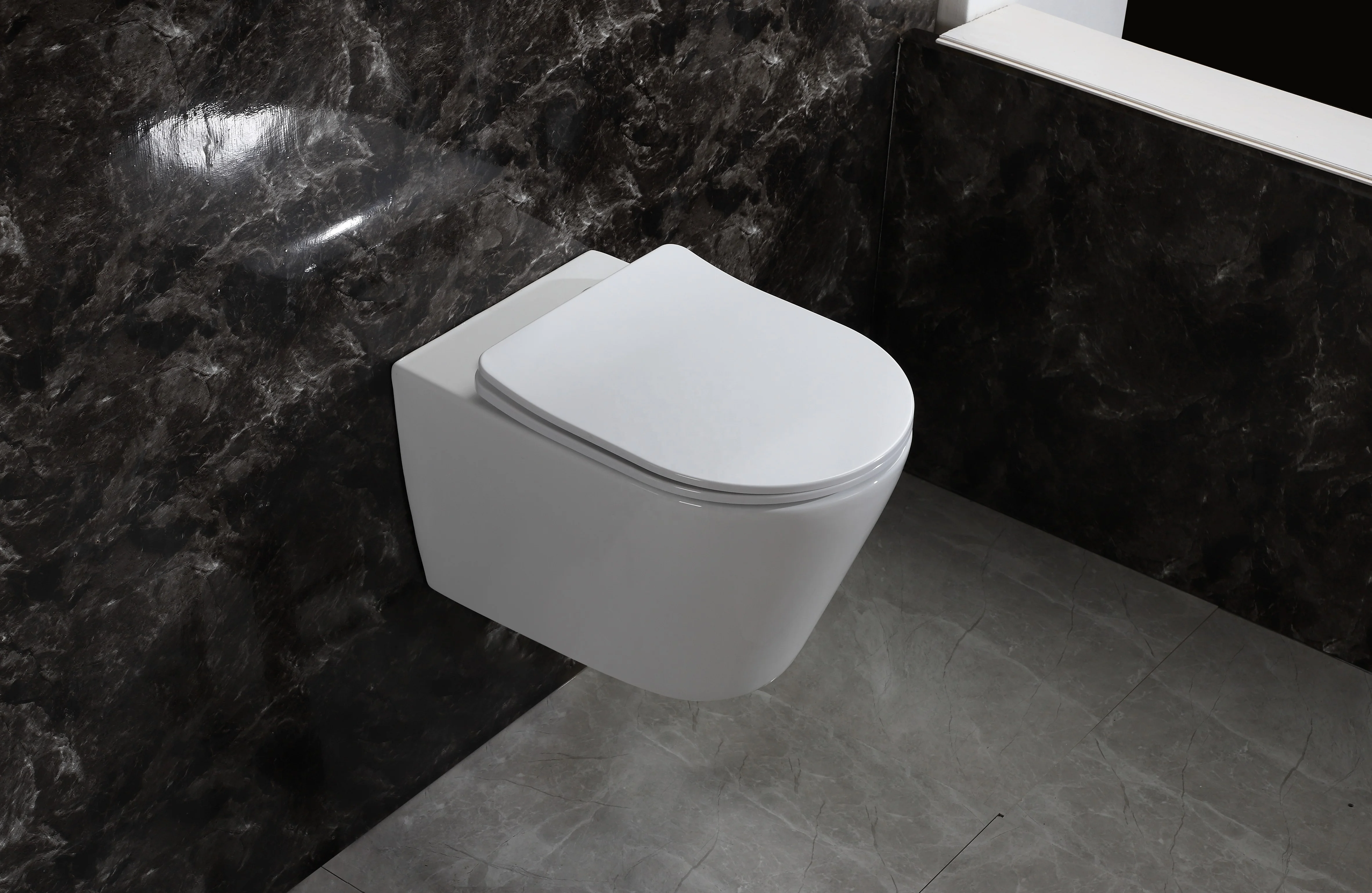 ZHONGYA Oem wall-hung toilet kit designer handicap marble Sanitary washdown toilet concealed cistern rimless wall hung wc toilet