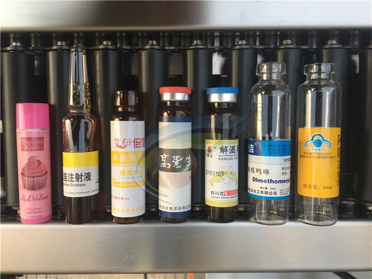 Quickly shipping automatic pen battery lipstick oral liquid sticker labeling machine