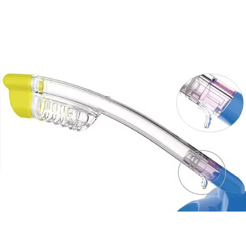 DEX light weight FFM12 snorkel mask comfortable durable and fashion Non frame design full face snorkel mask