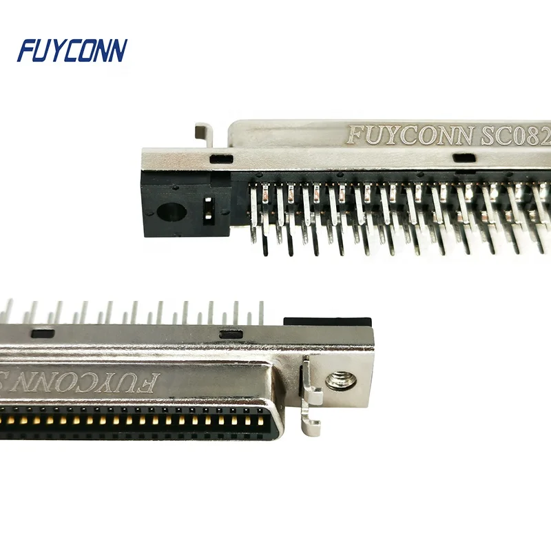 1 27 мм прямой PCB женский DIP CN 68pin SCSI разъем вертикальный MDR 68 Pin w/fixness вешалка