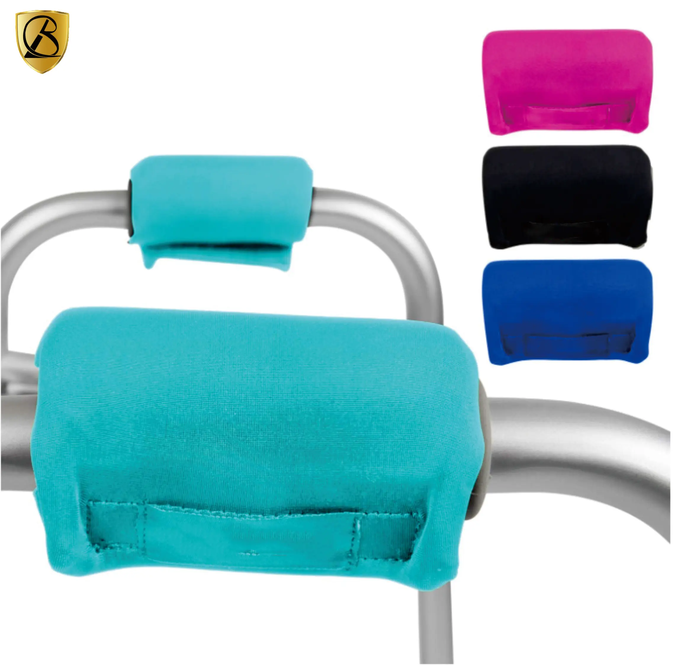 Walker Grips Padded Hand Covers Soft Cushion Padding Medical for Folding Rolling Wheelchair, Rollator Handle, Senior