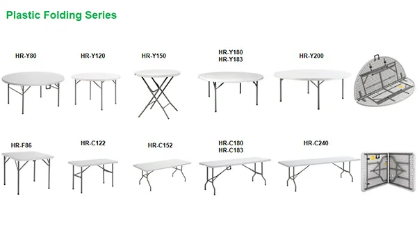 Banquet wood round 8ft folding table