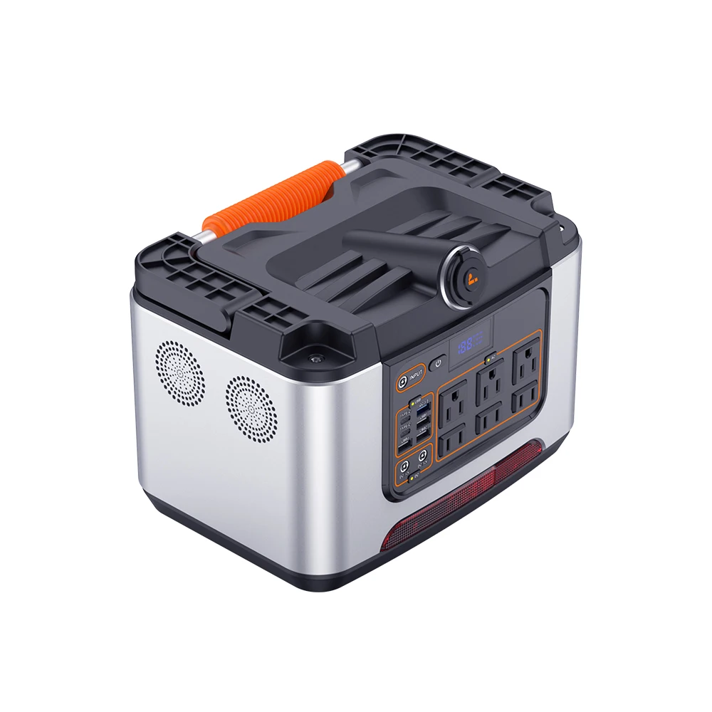 Large Capacity 648WH 700wh Portable Power Station 700W Fashion AC Powered by 220V/110V 22V 29.2Ah Solar Generator