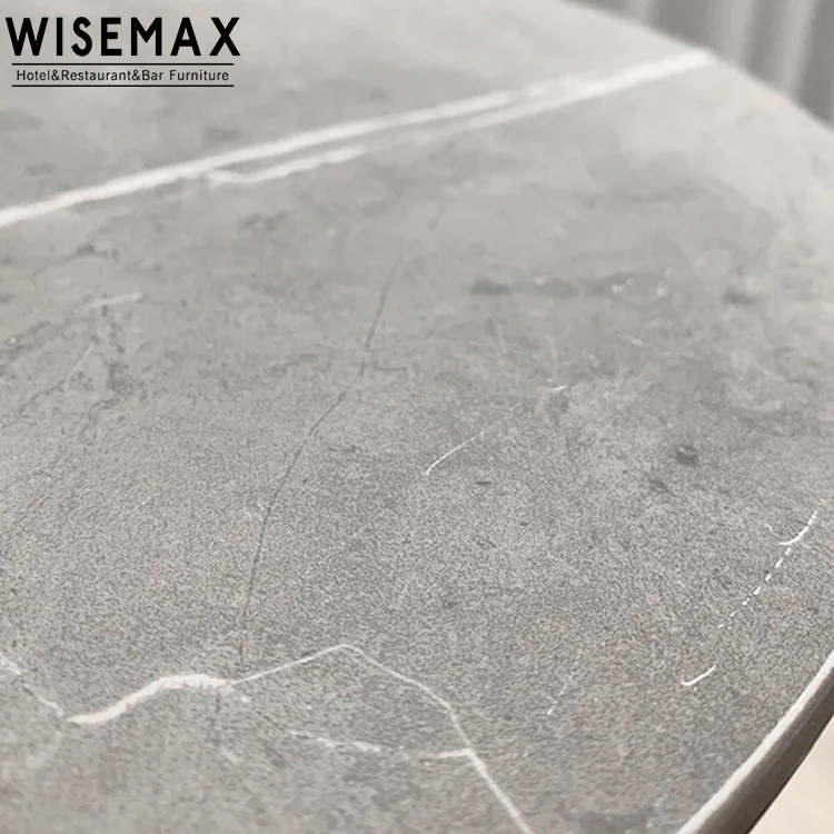 WISAMAX FURNITURE Modern living room bedroom furniture home round sofa side table bed side coffee table marble tea table set