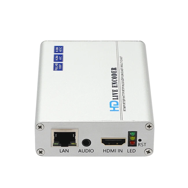  Haiwei H8118 HEVC H265 кодировщик HDMI видео IPTV для прямой трансляции Youtube Facebook